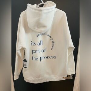 Brunette the Label “progress over perfection” big sister hoodie